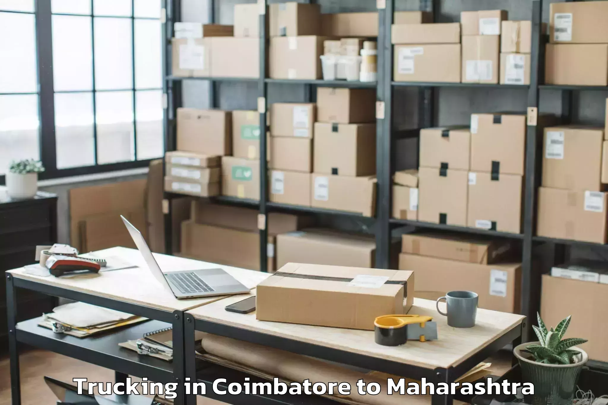 Leading Coimbatore to Soegaon Trucking Provider